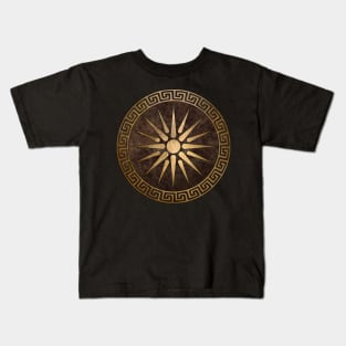 Ancient Makedon Shield Alexander the Great Kids T-Shirt